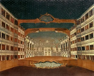 Interieur van het San Samuele Theater, Venetië